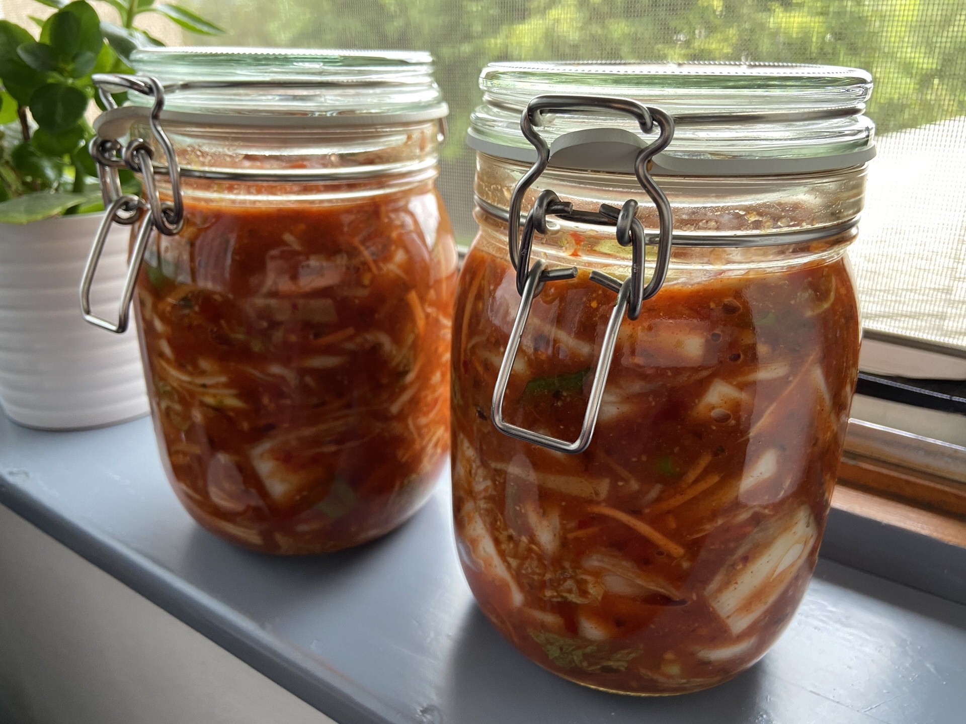 Kimchi üvegekben
